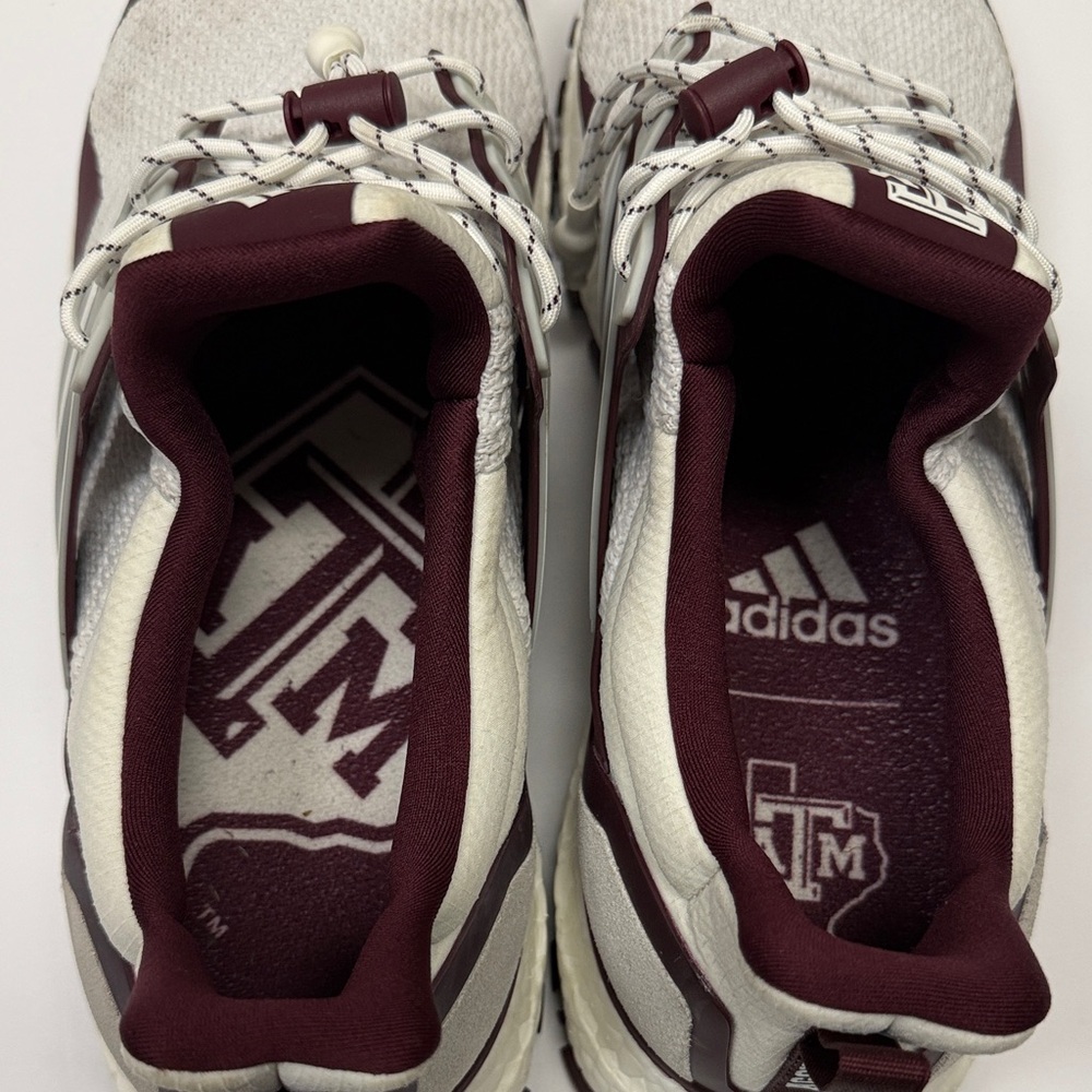 Adidas /Maroon Texas A&M Aggies Ultraboost 10 Running Shoe, Size 12.5 - Picture 7 of 11